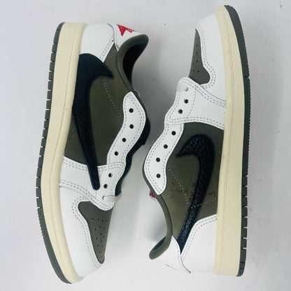 Jordan 1 Retro Low OG SP Travis Scott Medium Olive PS sneakers, brand new, 2024 release.