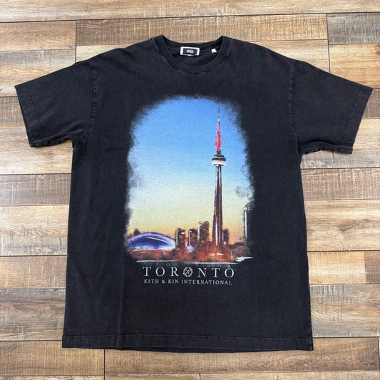 Kith Toronto Skyline Vintage Tee Black