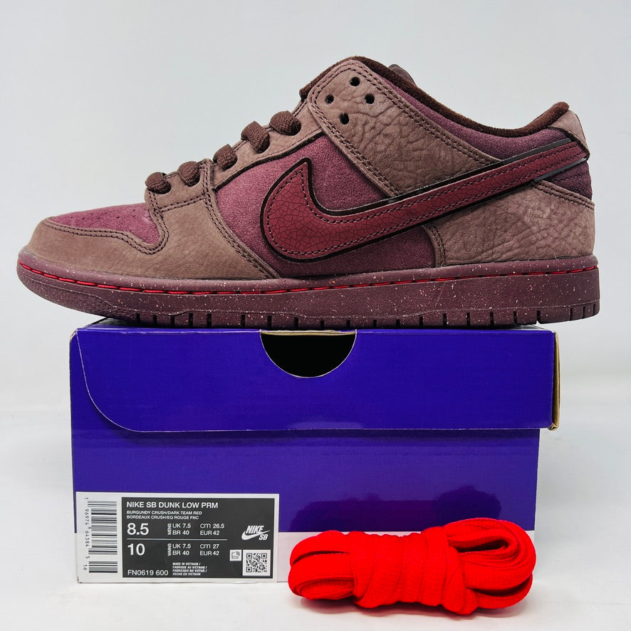 Nike SB Dunk Low City of Love Burgundy Crush