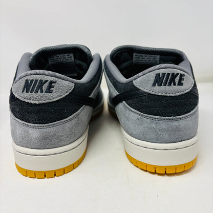 Nike SB Dunk Low Dark Smoke Grey sneakers, brand new with extra laces and good box condition, released in 2024.