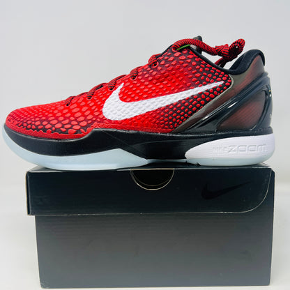 Nike Kobe 6 Protro Challenge Red All-Star 2021 sneaker on a box, brand new condition.