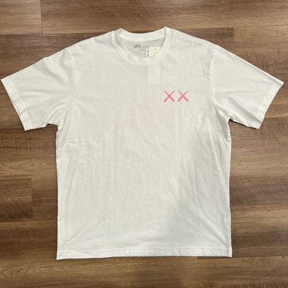 KAWS x Uniqlo Kids UT short sleeve graphic T-shirt in white, size L, brand new.