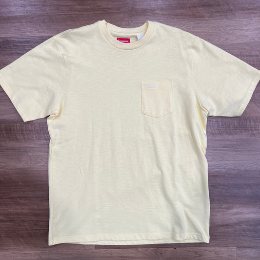 Supreme S/S Pocket Tee (FW22) Pale Yellow