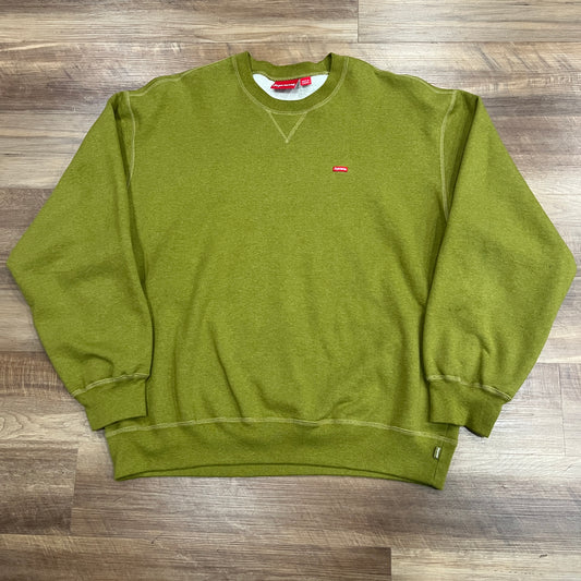 Supreme Small Box Crewneck (FW23) Heather Olive