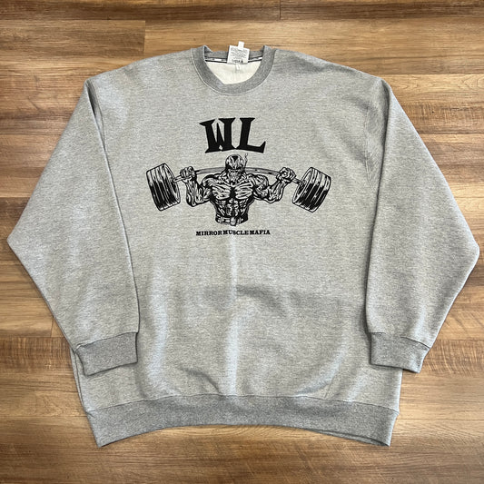 Warren Lotas Mirror Muscle Mafia Grey Crewneck