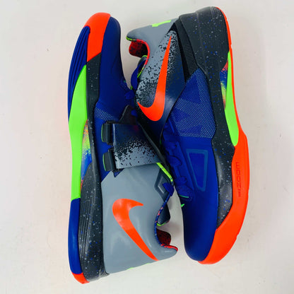 Nike KD 4 NERF 2024 sneakers, vibrant colorway, brand new, no box, extra laces included.