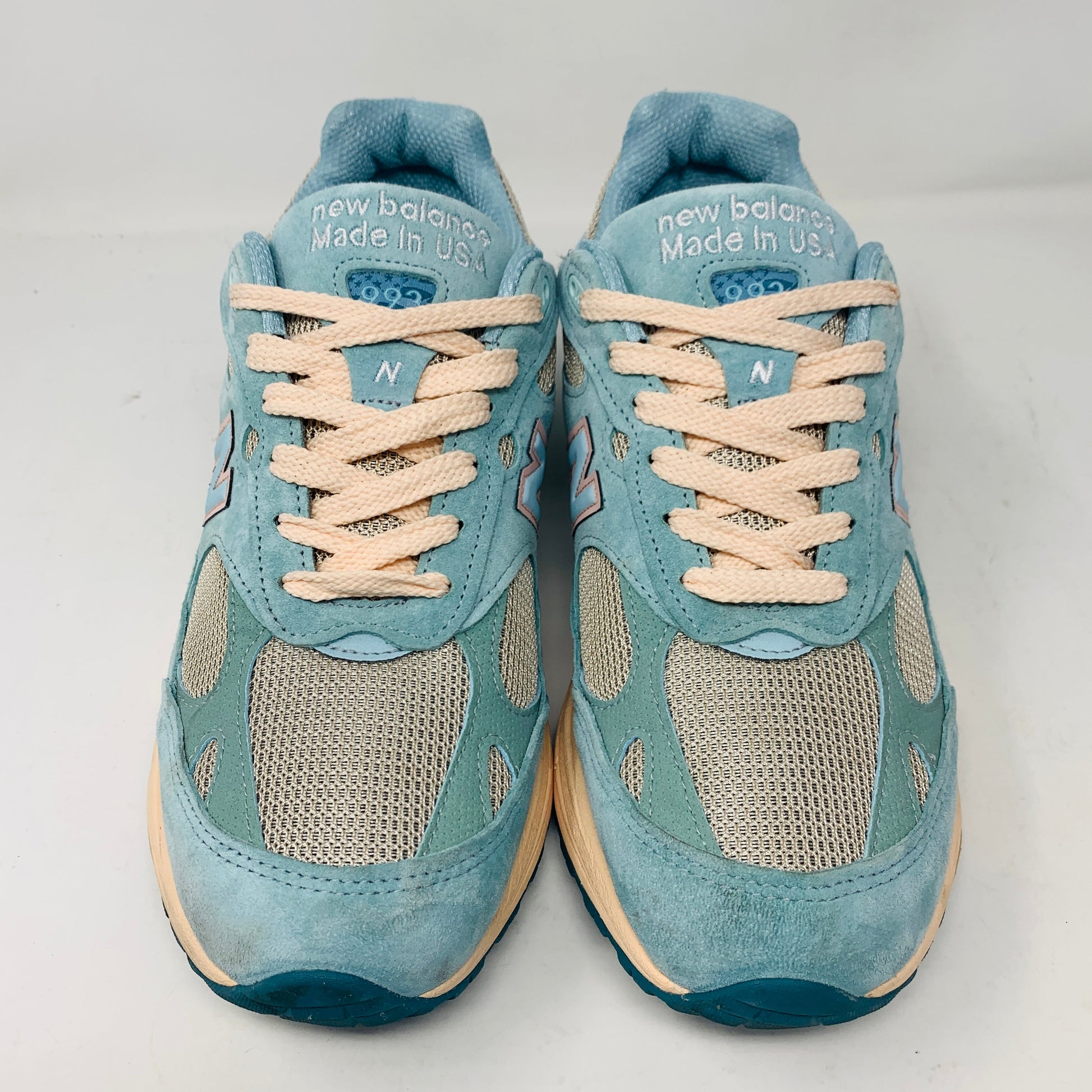 Balance 993 Joe Freshgoods Performance Art Arctic Blue sneakers, size 10.5M, good condition, with extra laces, released in 2022.