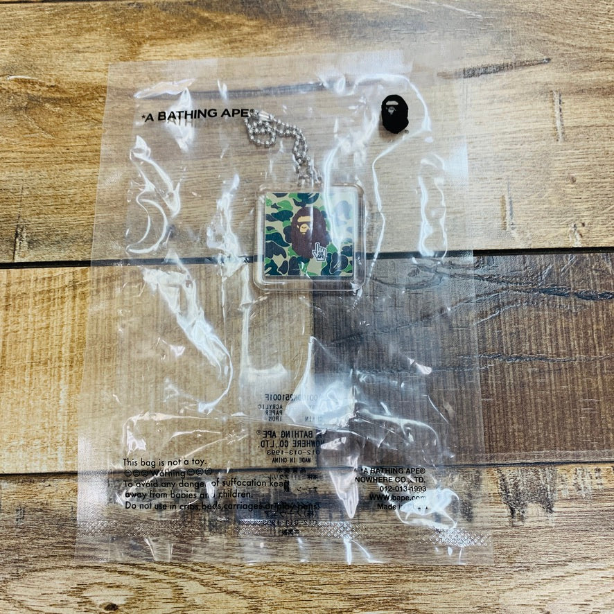 BAPE Ape Head Keychain Green, brand new, one size, with packaging.