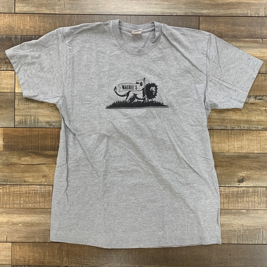 Supreme x Wackie's House of Music Tee in grey with logos, limited edition.