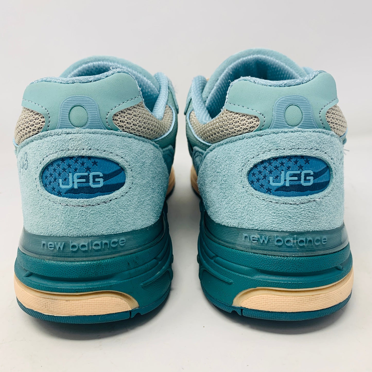 Balance 993 Joe Freshgoods Performance Art Arctic Blue sneakers, size 10.5M, year 2022, extra laces included.