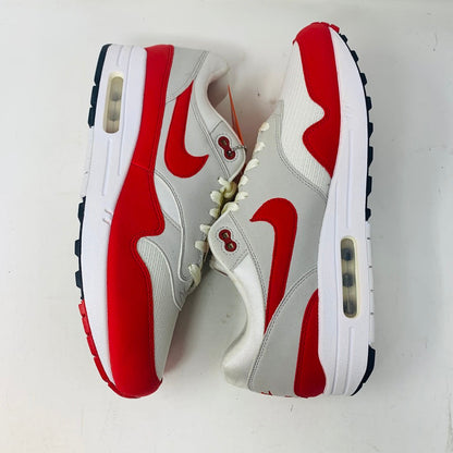 Nike Air Max 1 Anniversary Red 20172018 sneakers, brand new condition, red and white design.