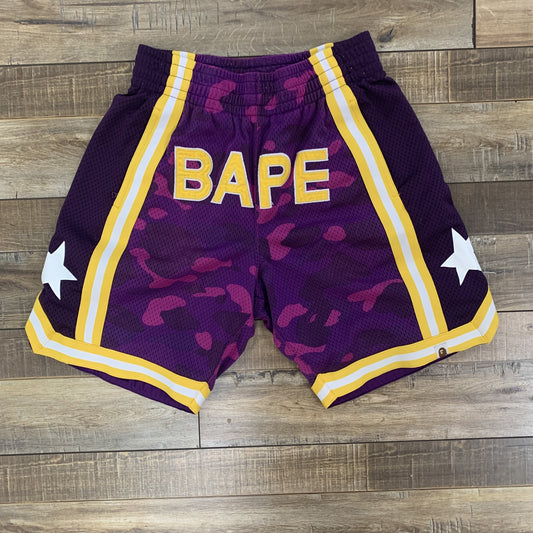 BAPE ABC Basketball Shorts Purple