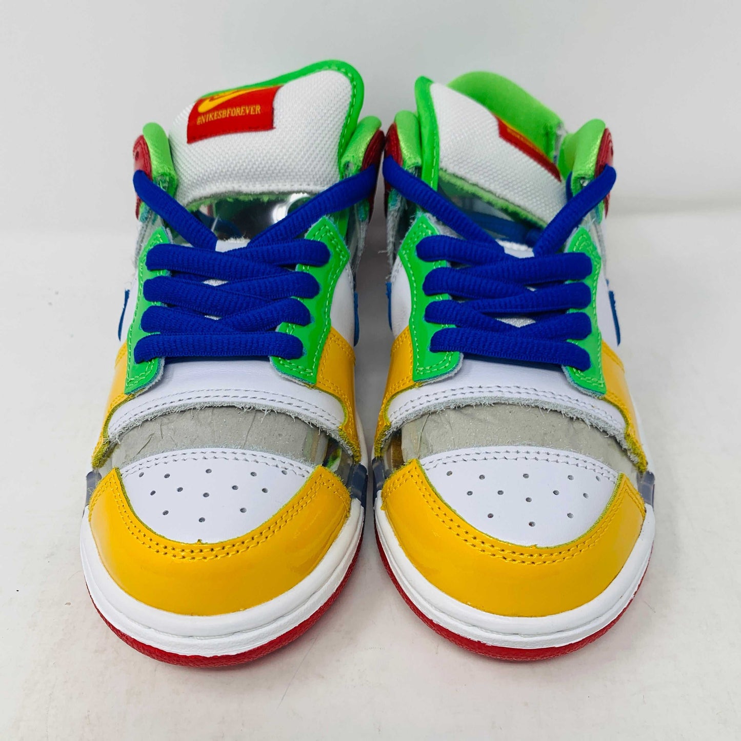 Nike SB Dunk Low Sandy Bodecker EBAY sneakers with colorful design.