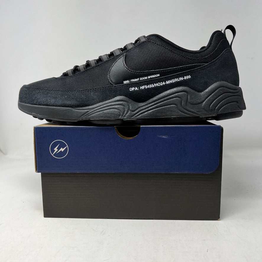 Nike Air Zoom Spiridon Fragment Design Black sneakers, brand new with good box condition, 2024 release.