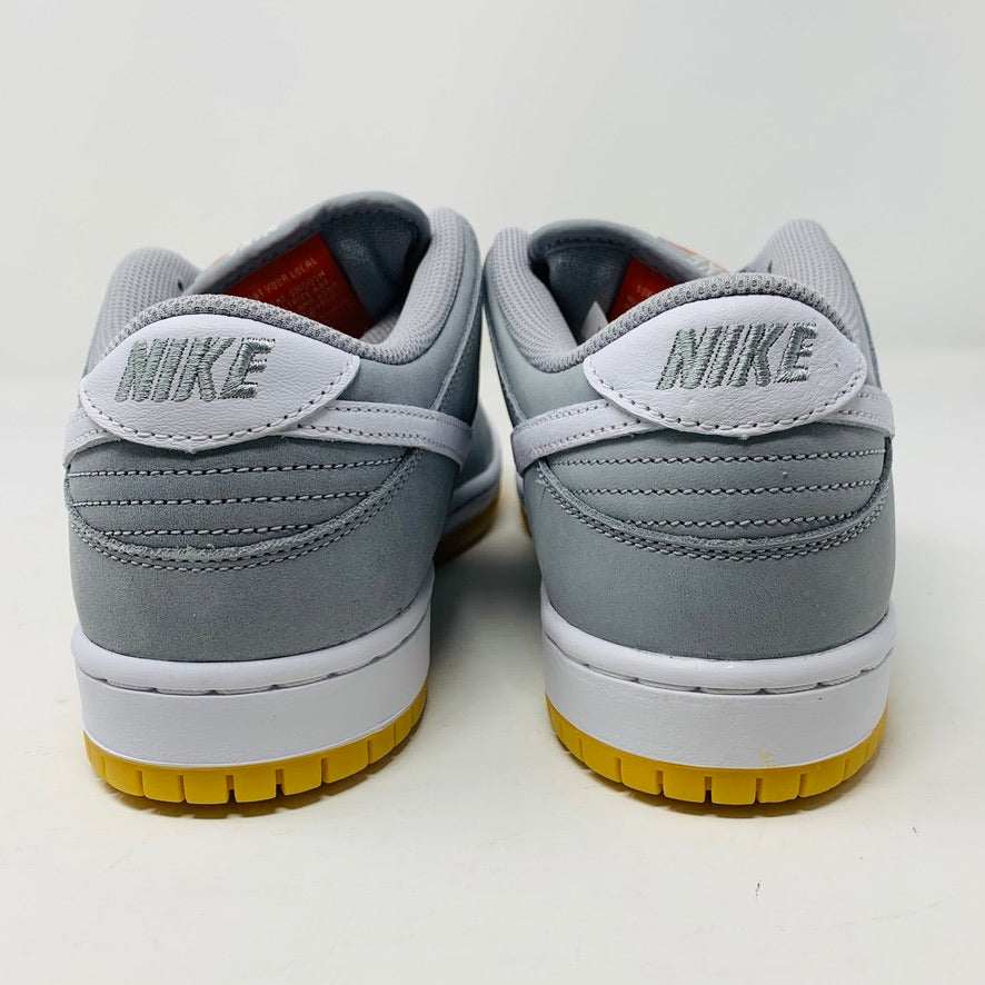 Nike SB Dunk Low Wolf Grey Gum sneakers, brand new condition, 2023 release.