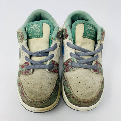 Nike SB Dunk Low Crenshaw Skate Club TD toddler shoes in used condition, no box, 2023 release.