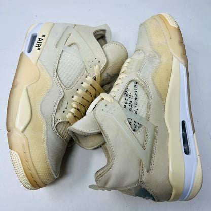 Jordan 4 Retro Off-White Sail Women's sneakers, iconic design, premium materials.