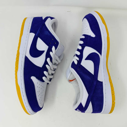 Nike SB Dunk Low Pro ISO Orange Label Court Purple sneakers with vibrant purple accents and durable design.