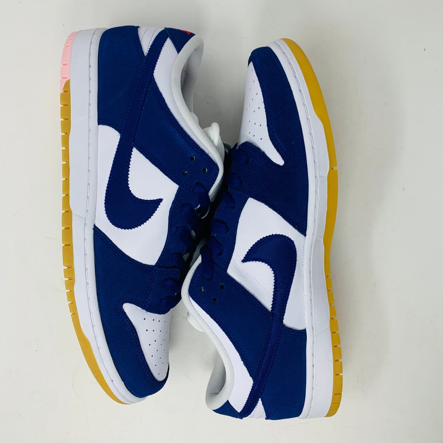 Nike SB Dunk Low Dodgers shoes, brand new with extra laces, blue and white design, 2022 release.