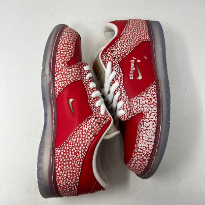 Nike SB Dunk Low Stingwater sneakers, red with white patterns, brand new, 2021 release.