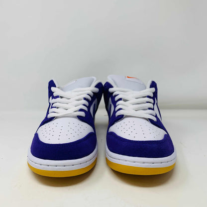 Nike SB Dunk Low Pro ISO Orange Label Court Purple sneakers with court purple color and low-top design.