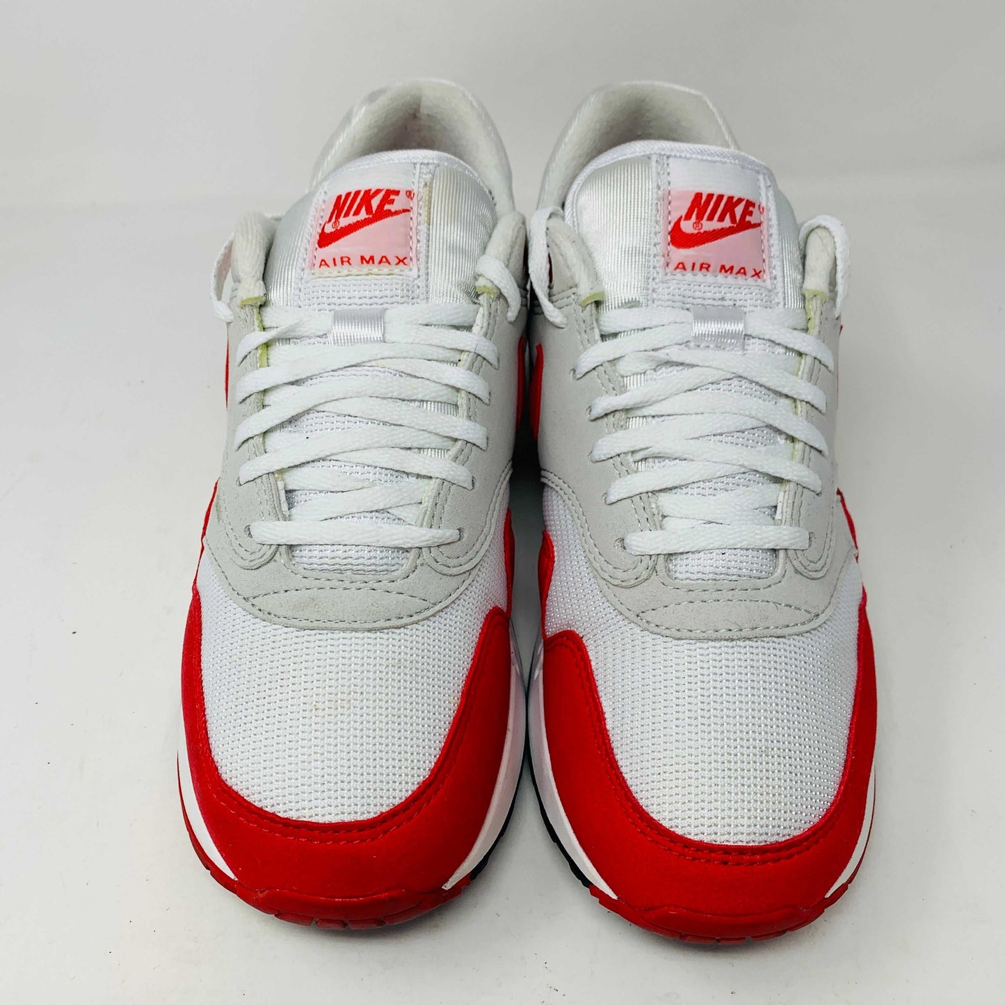 Nike Air Max 1 '86 OG Big Bubble Sport Red sneakers, size 9.5, clean uppers, some sole wear.