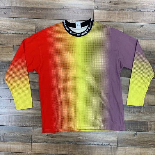 Nike x Stussy L/S T-shirt Multi, size large, preowned condition.