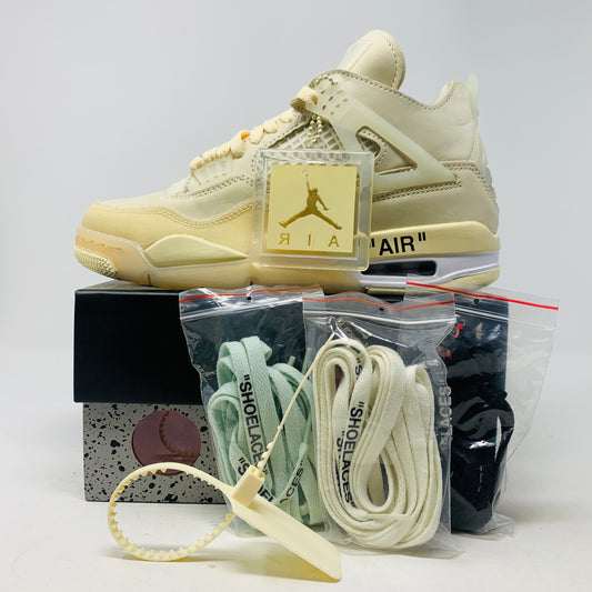 Jordan 4 Off White Sail W