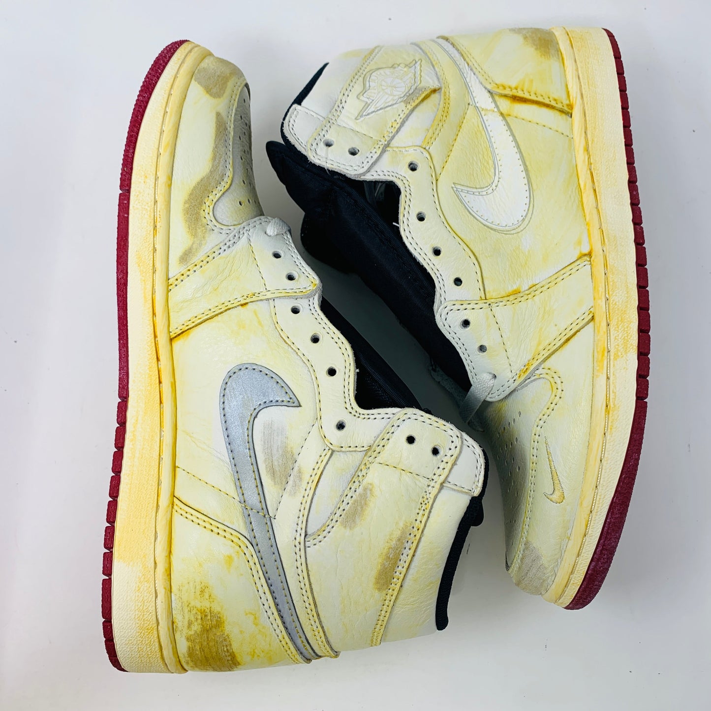 Jordan 1 Nigel Sylvester sneakers, brand new with red laces, released in 2018.