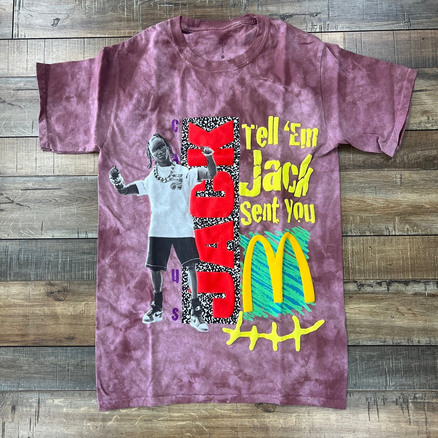 Travis Scott x McDonald's Jack Smile II T-shirt Berry