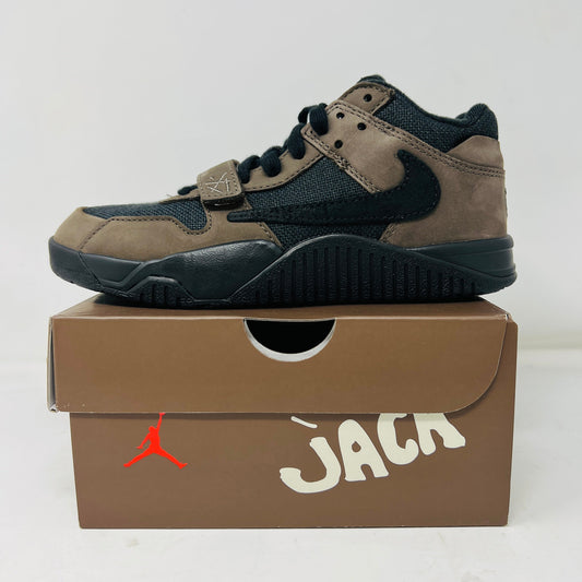 Jordan Jumpman Jack TR Travis Scott Dark Mocha PS sneaker with extra laces.