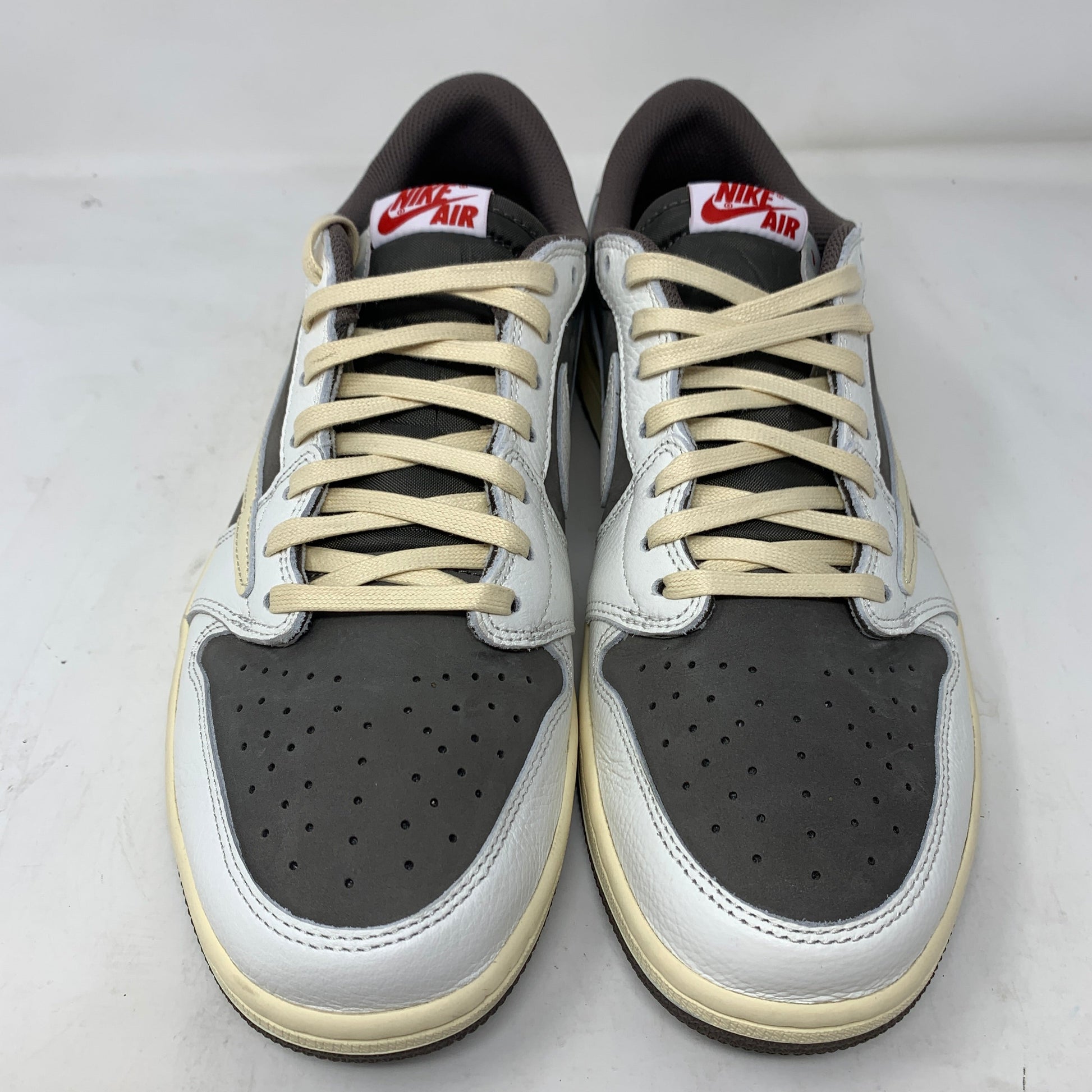 Jordan 1 Retro Low OG SP Travis Scott Reverse Mocha sneakers size 11M, 2022, clean condition.