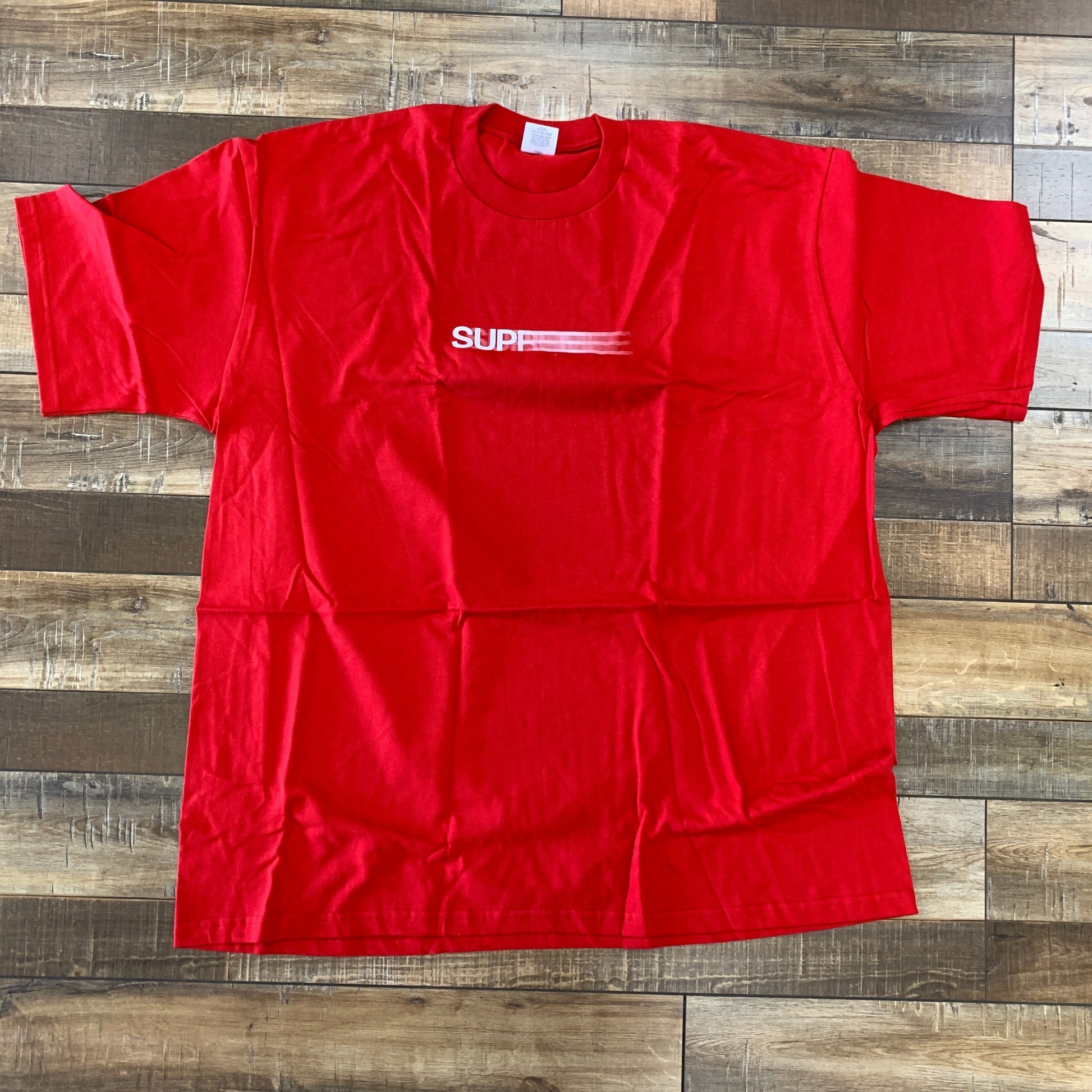 Supreme Motion Logo Tee SS23 Red, brand new condition.