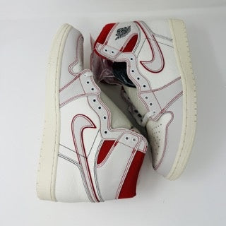 Jordan 1 Retro High Phantom Gym Red sneakers 2019 with extra laces.