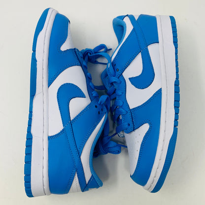 Nike Dunk Low UNC GS sneaker in white and blue, brand new condition.