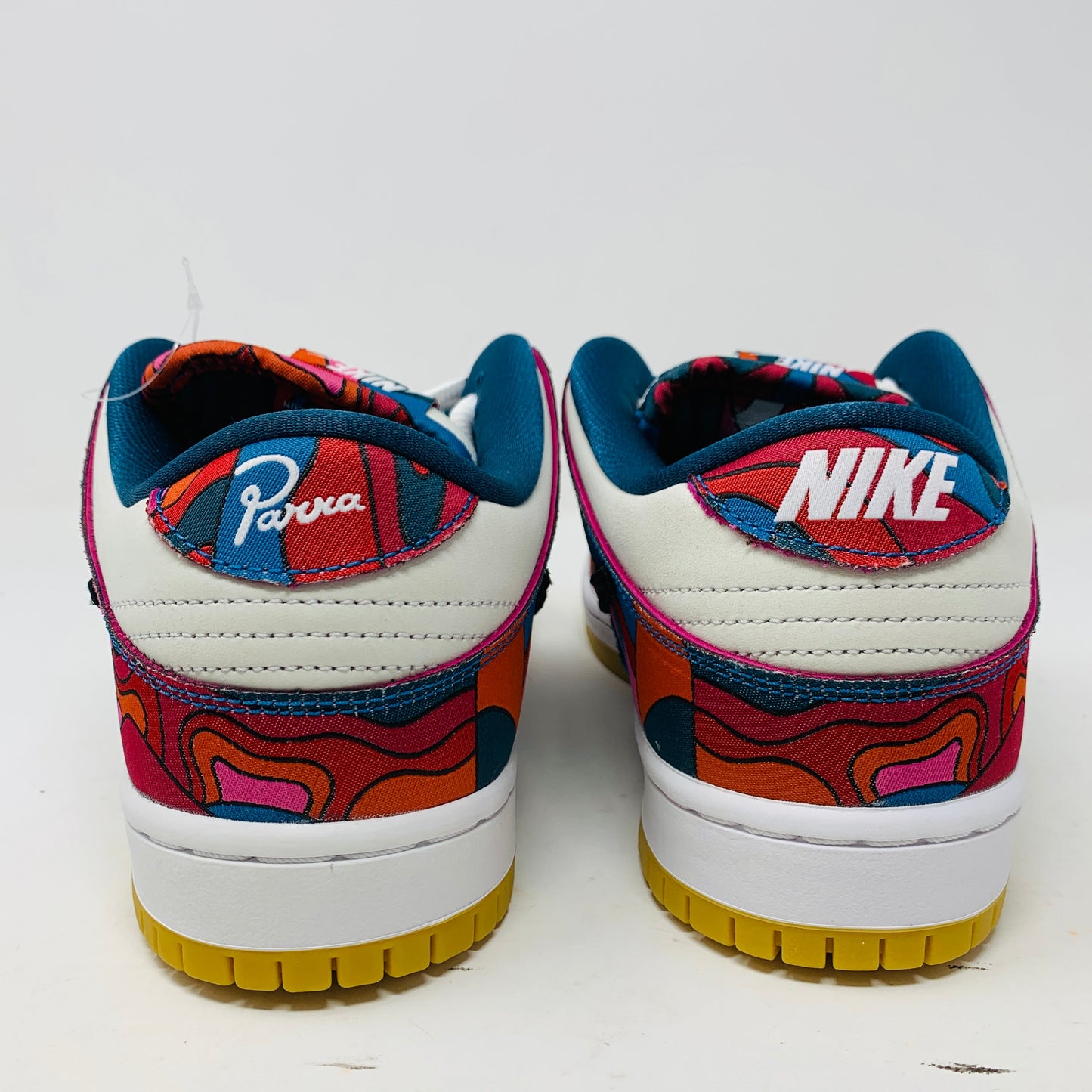 Nike SB Dunk Low Parra, brand new with extra teal laces, 2021 release.