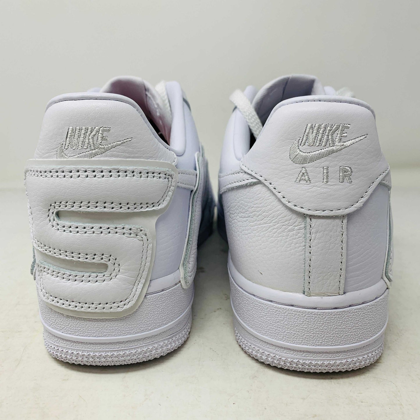 Nike Air Force 1 Low Cactus Plant Flea Market White 2024 sneakers with white leather and unique stitching designs.