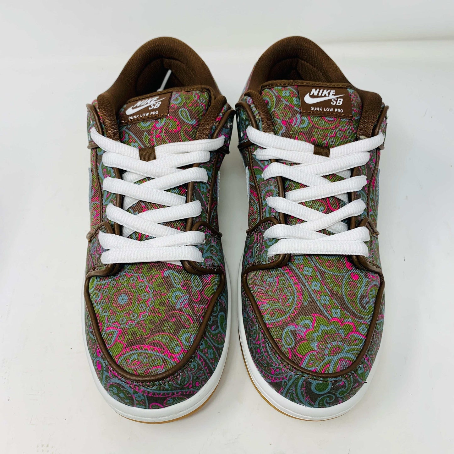 Nike SB Dunk Low Paisley Brown sneakers, brand new with brown laces, 2022 model.