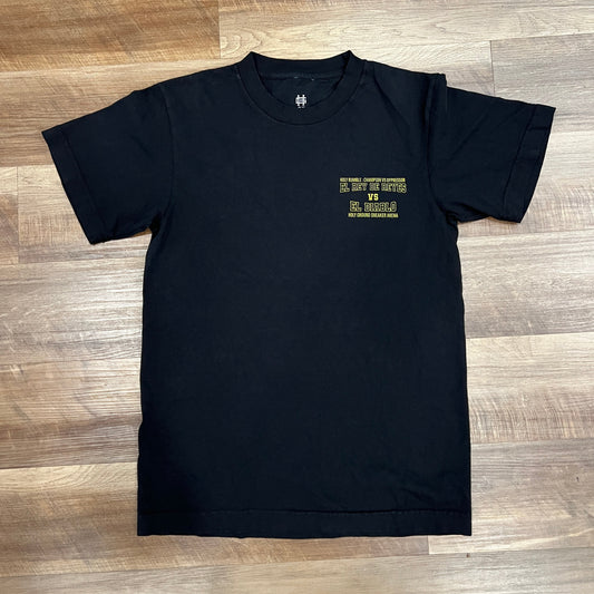 Holy Rumble Tee black shirt available in sizes S-XXL.