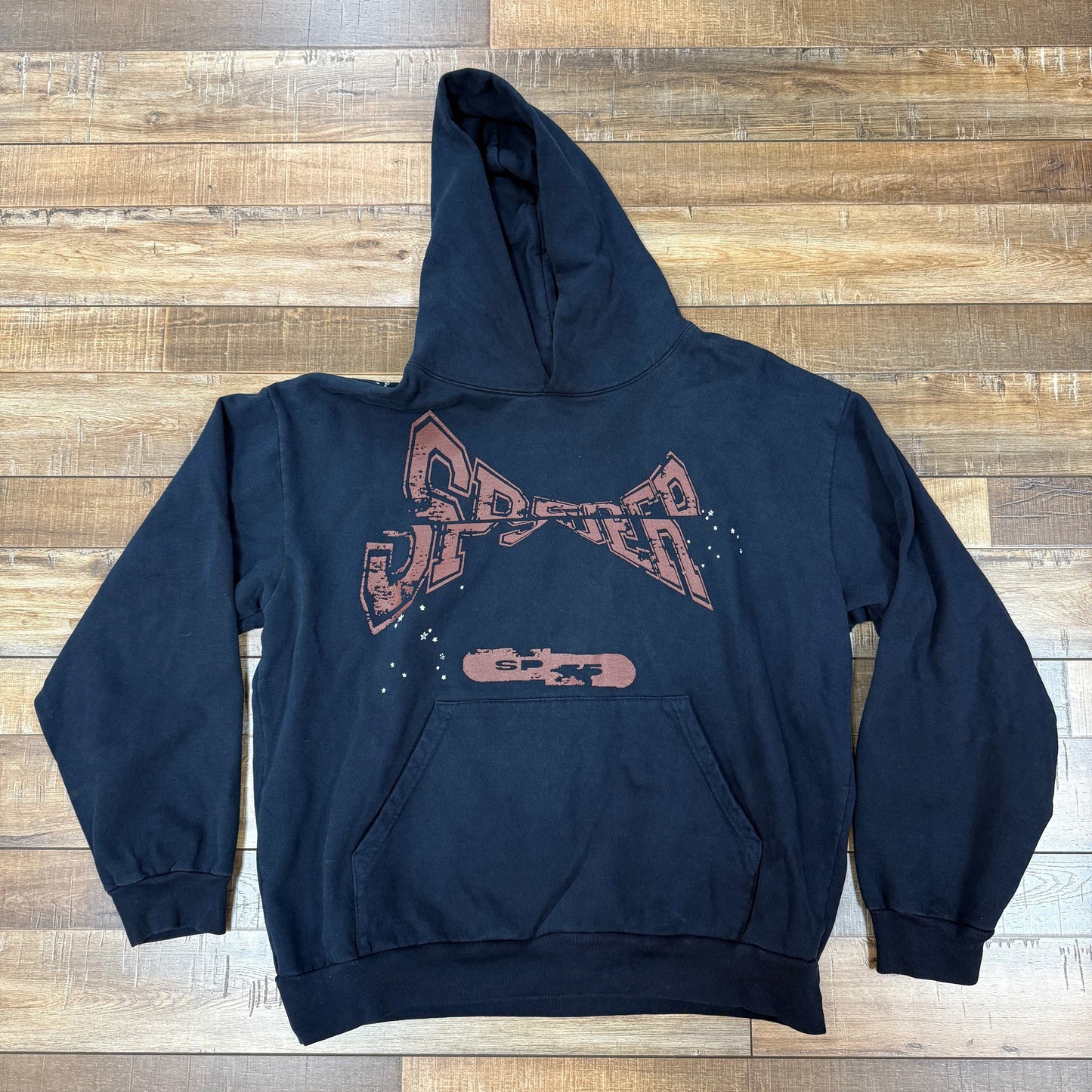 Sp5der Adult Sweatshirt Navy, XL, preowned hoodie.