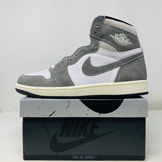 Jordan 1 Washed Black sneakers on Nike box, brand new with black laces, 2023 model.