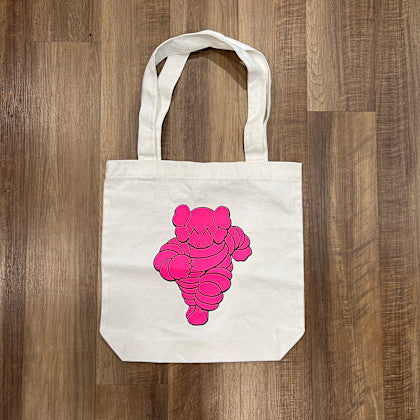 KAWS CHUM Tote Bag Pink