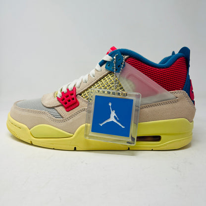 Jordan 4 Retro Union Guava Ice sneaker, condition brand new, year 2020, with extra laces and hangtag.