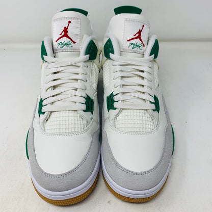 Jordan 4 Retro SB Pine Green sneakers, size 12.5M, lightly worn, 2023 model.