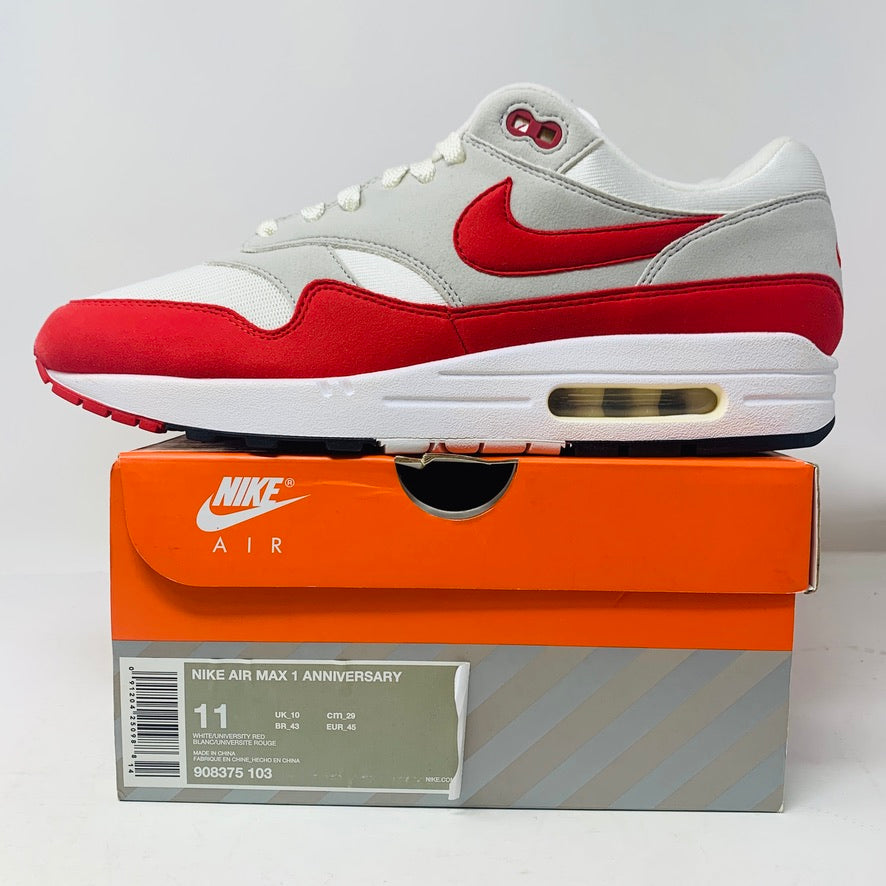 Nike Air Max 1 Anniversary Red 2017/2018 shoes brand new with original packaging.