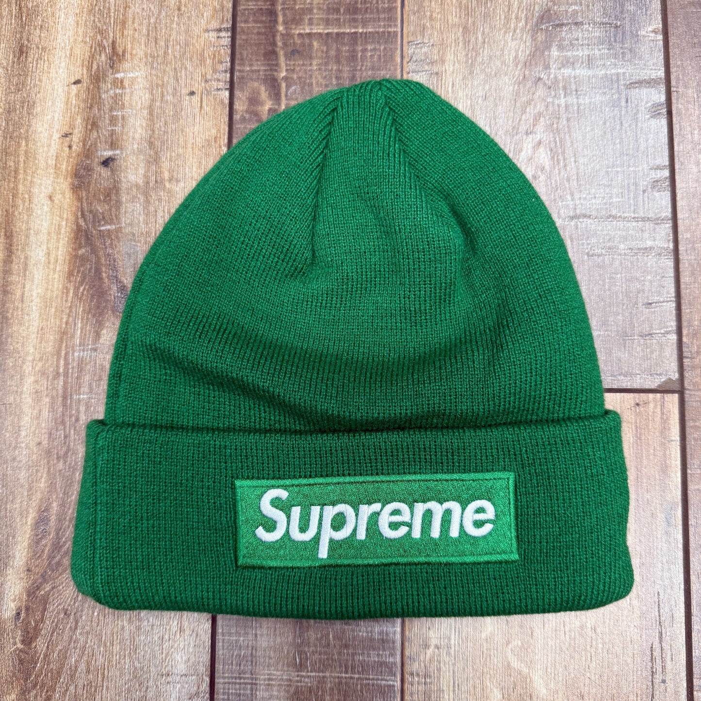 Supreme New Era Box Logo Beanie (FW24) Green