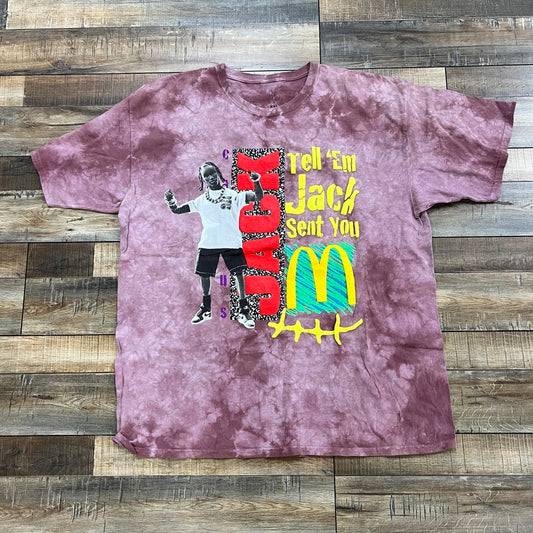 Travis Scott x McDonald's Jack Smile II T-shirt Berry