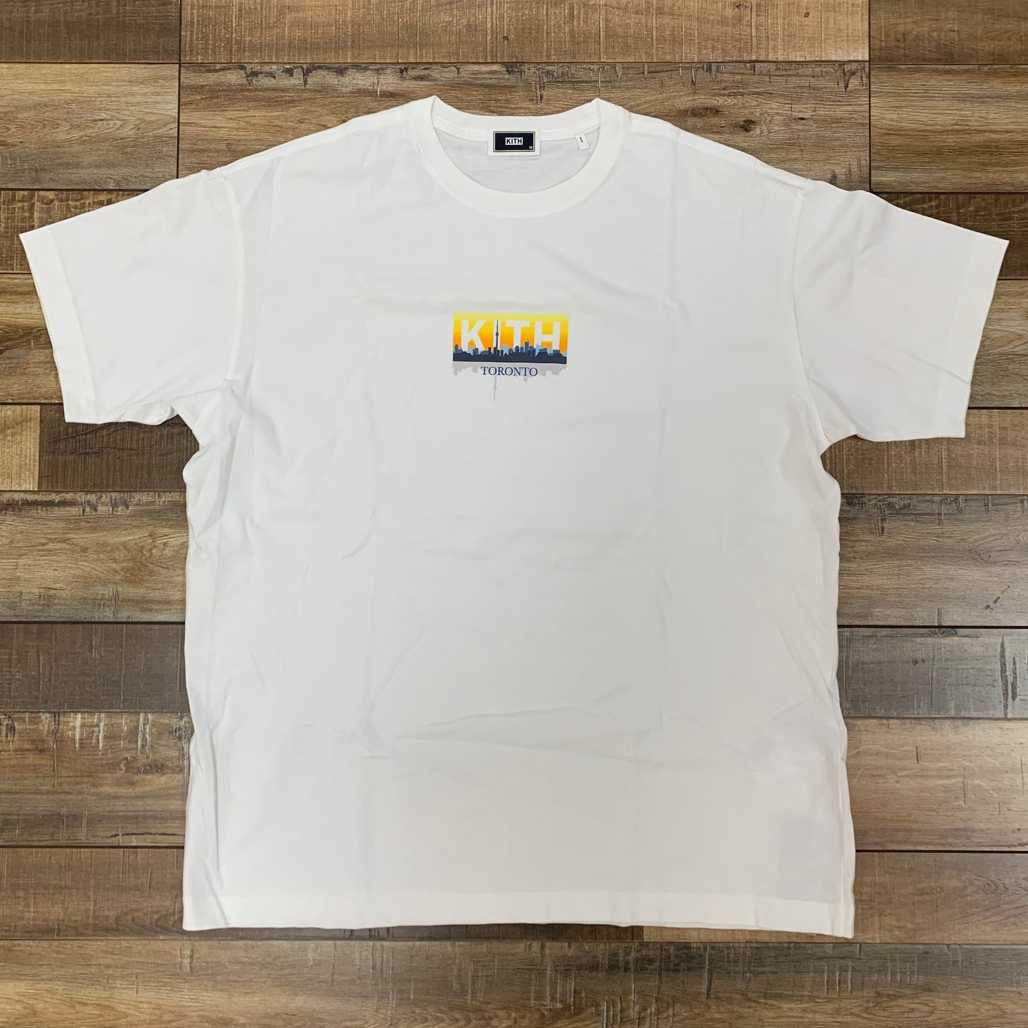 Kith Toronto Classic Logo Tee White, size medium, brand new.