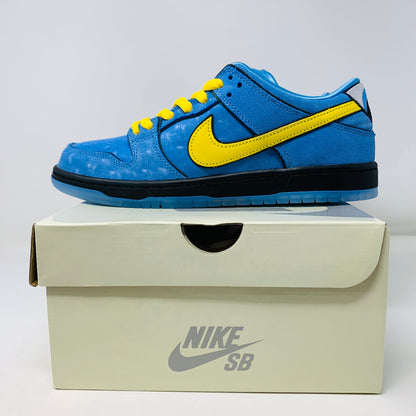 Nike SB Dunk Low The Powerpuff Girls Bubbles sneakers, blue and yellow, brand new, 2023.