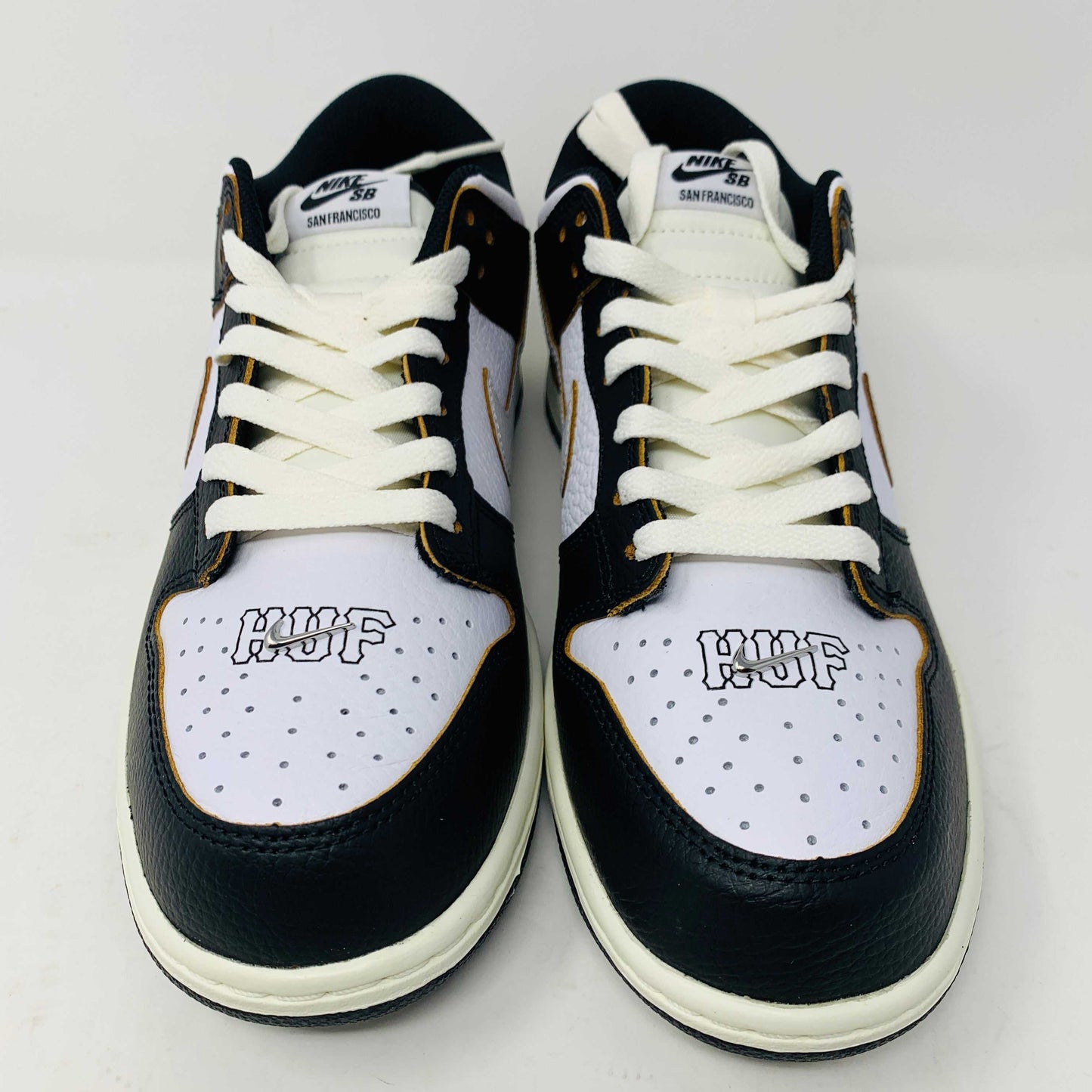 Nike SB Dunk Low HUF San Francisco sneakers, brand new with extra black laces, 2022 release.